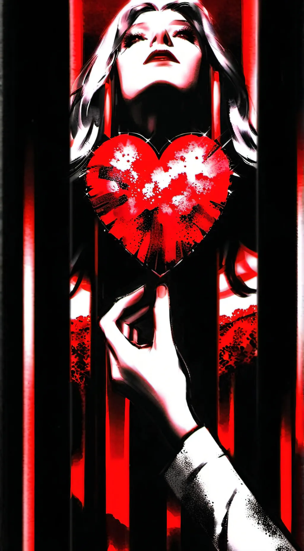 ai character: I want ur heart... background