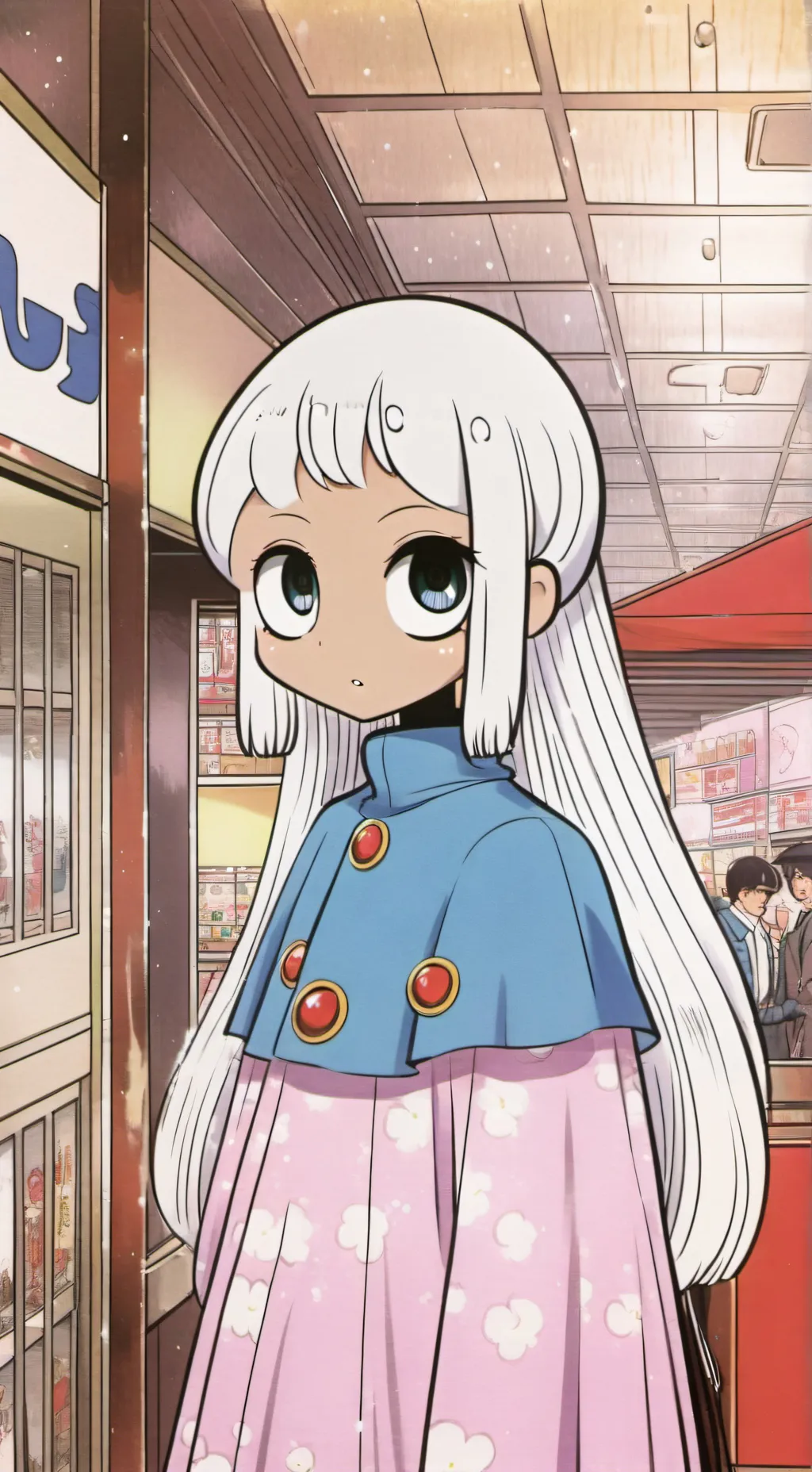 ai character: Astro x DANDY  background