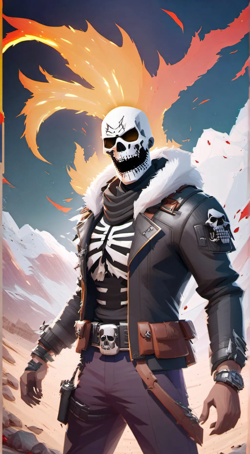 ai character: Skull trooper  background