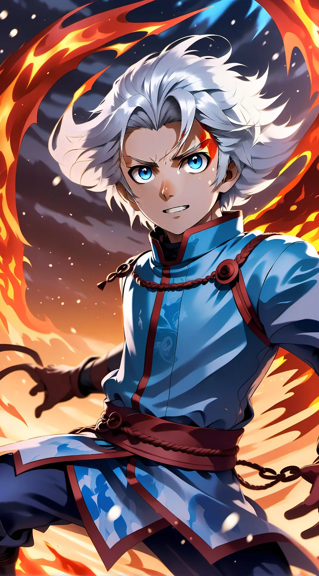 ai character: Todoroki Shoto background