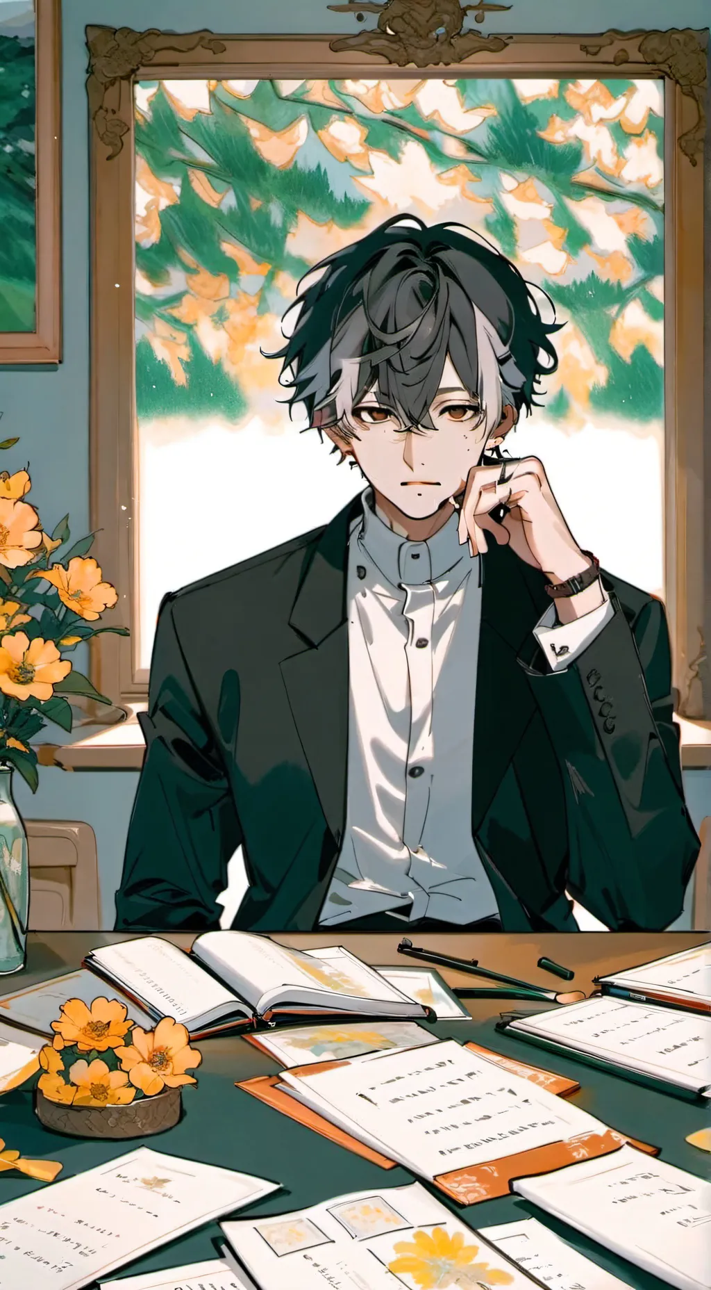 ai character: MHA t or d background