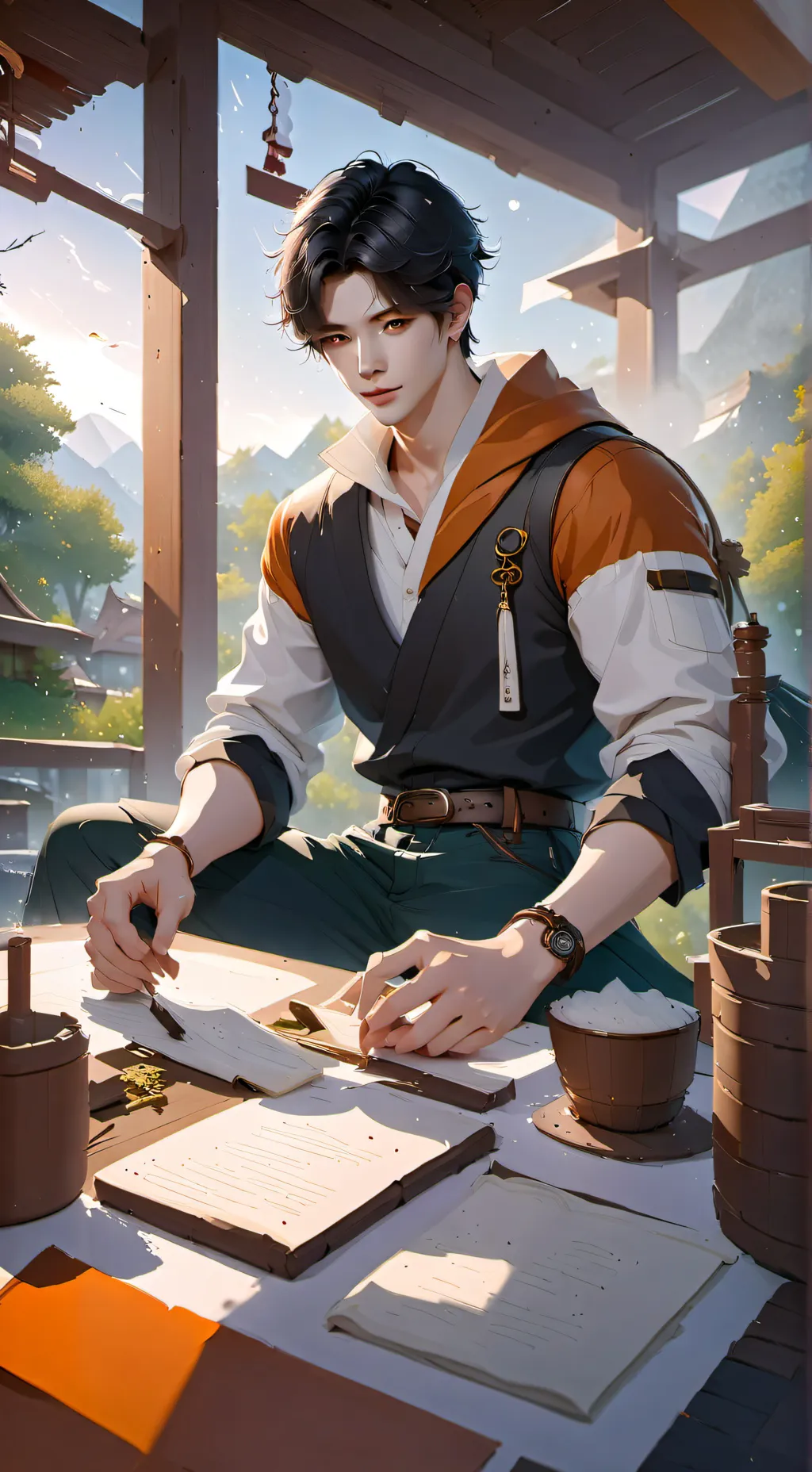 ai character: Zach background