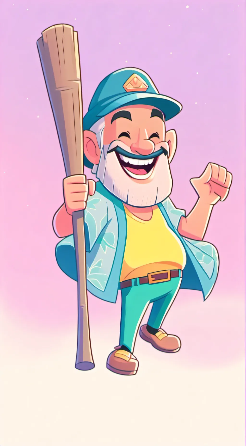 ai character: tung tung tung  background