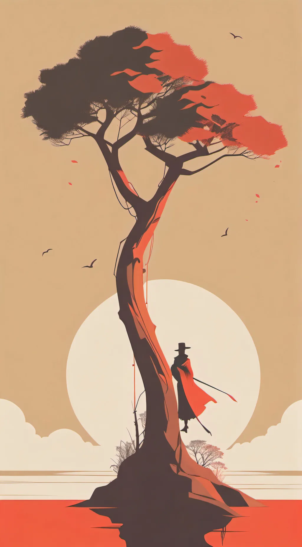 ai character: Dark blade background