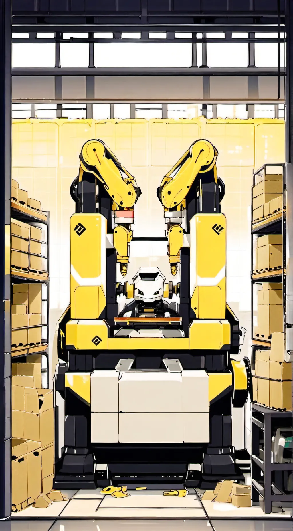 ai character: the robot machine  background