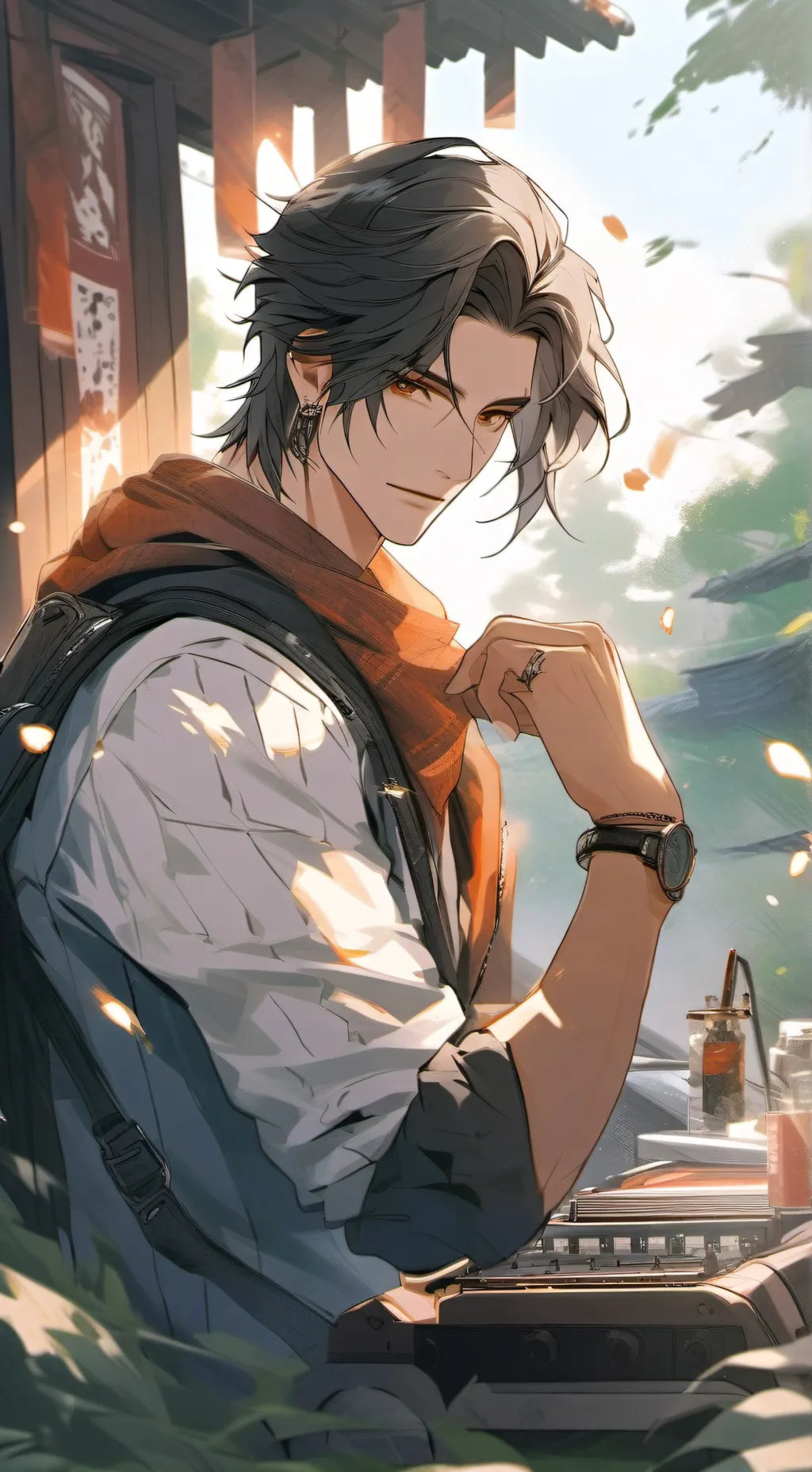 ai character: Rick filton background