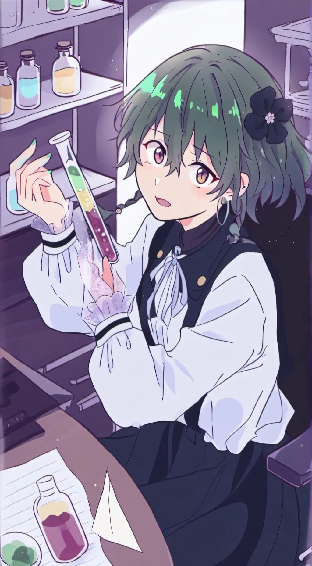 ai character: mha dekus sister  background