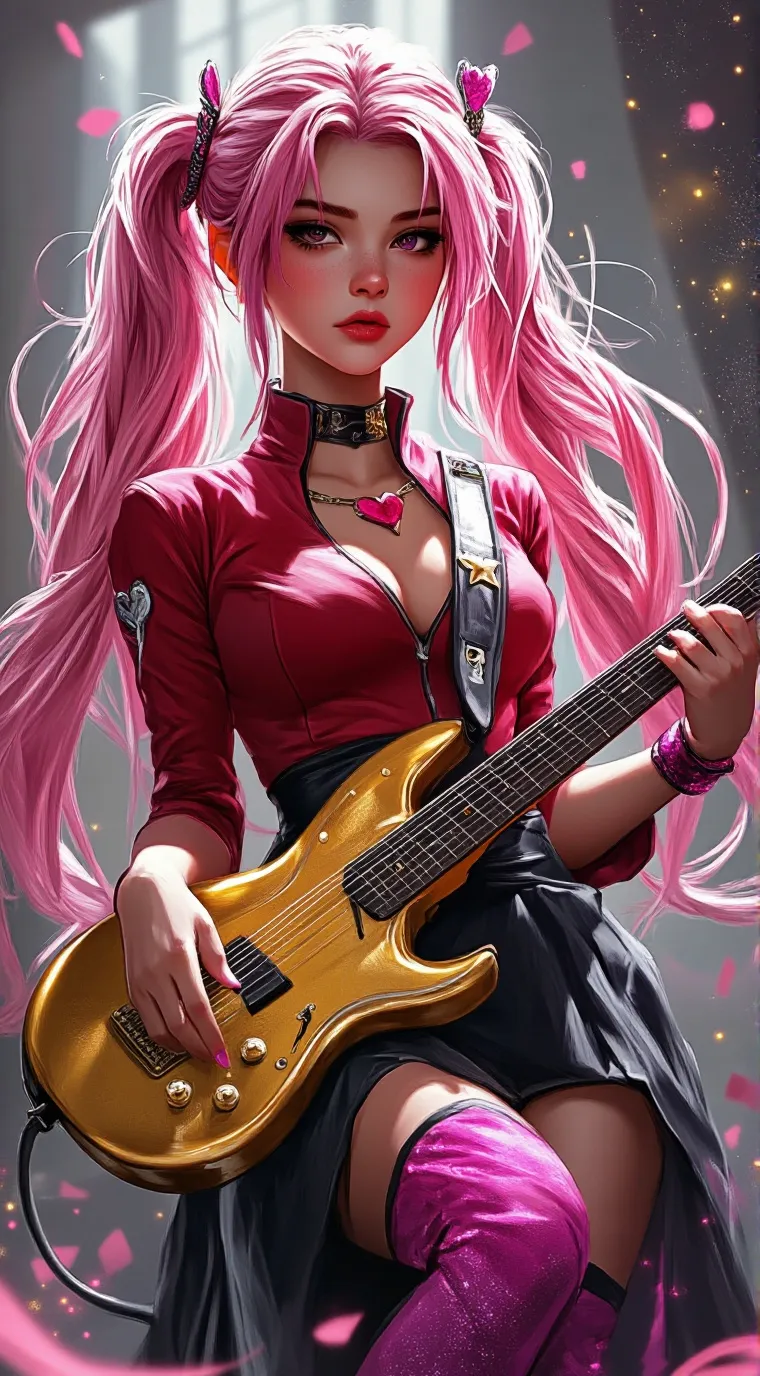ai character: 🎸Princess Zoey 🎸 background