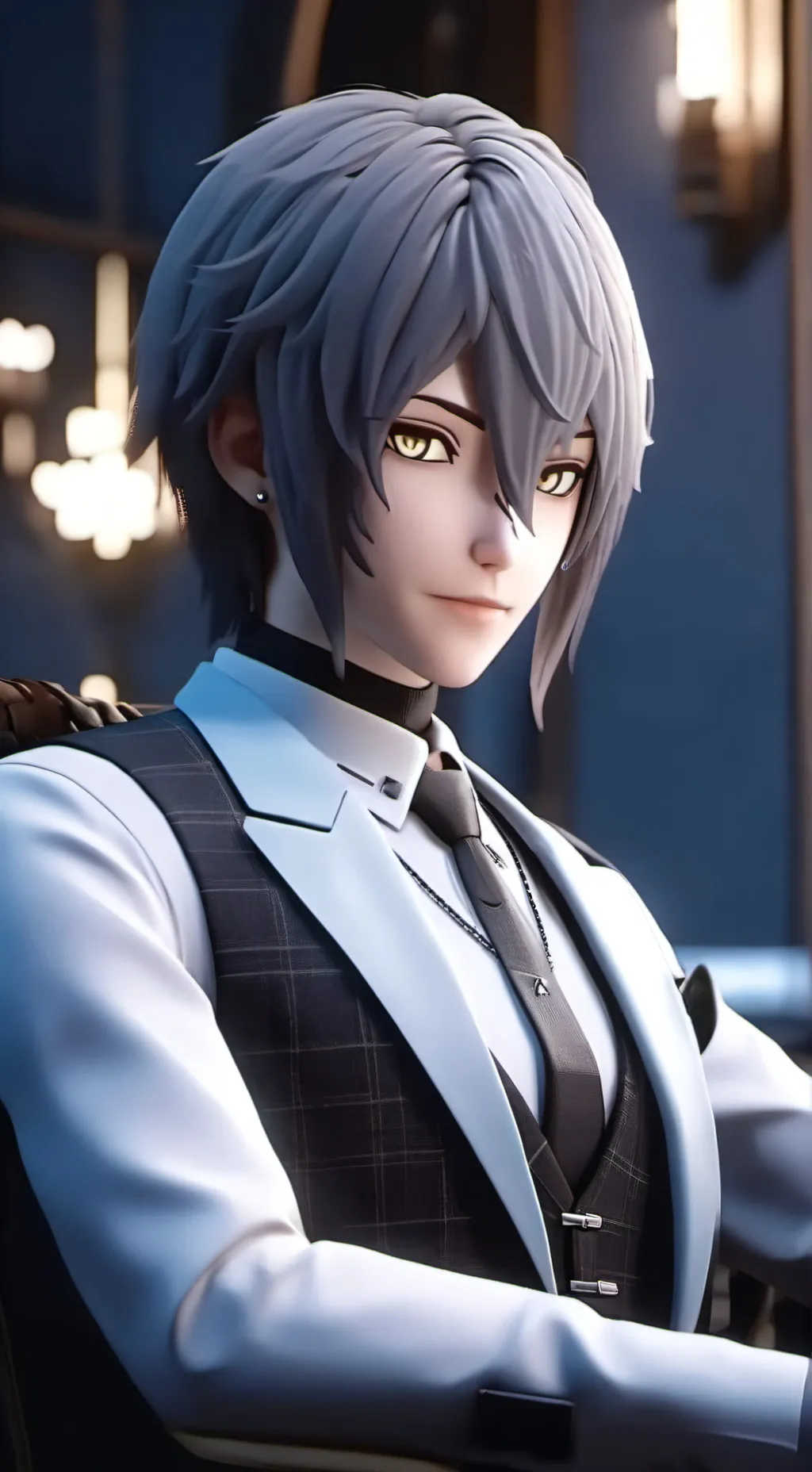 ai character: iguro obanai  background