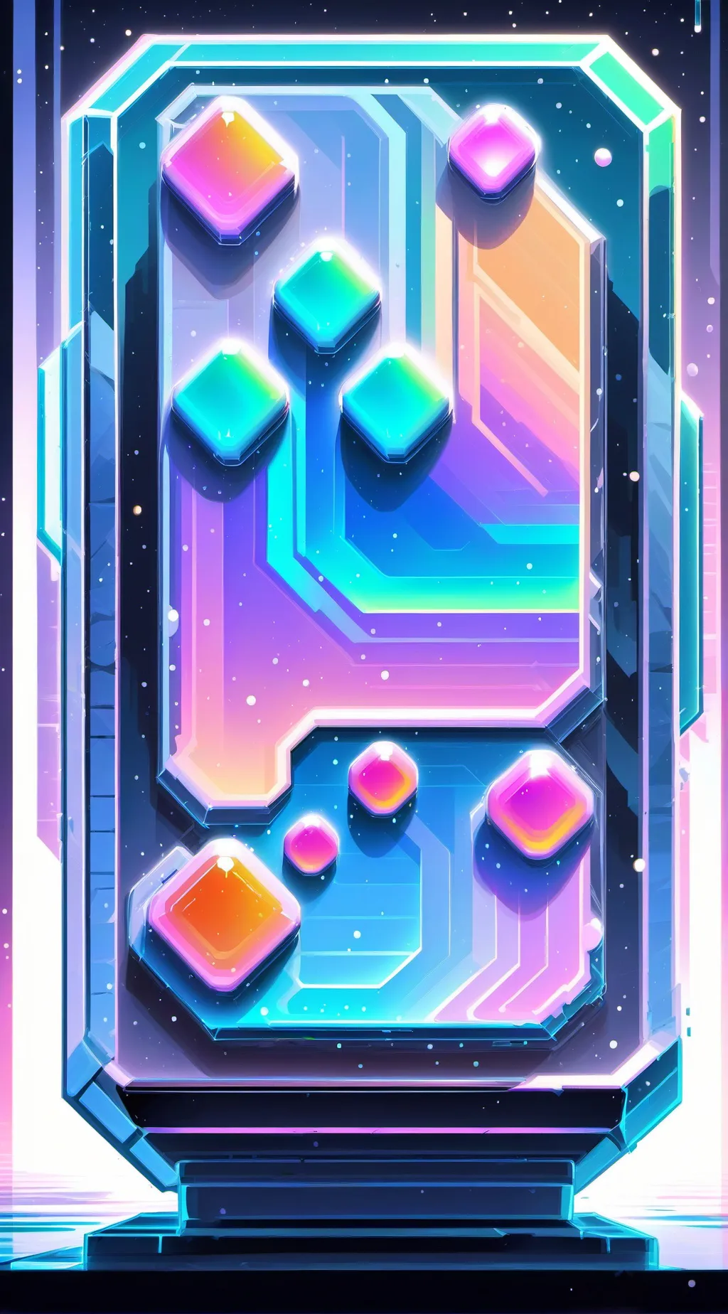 ai character: block  background