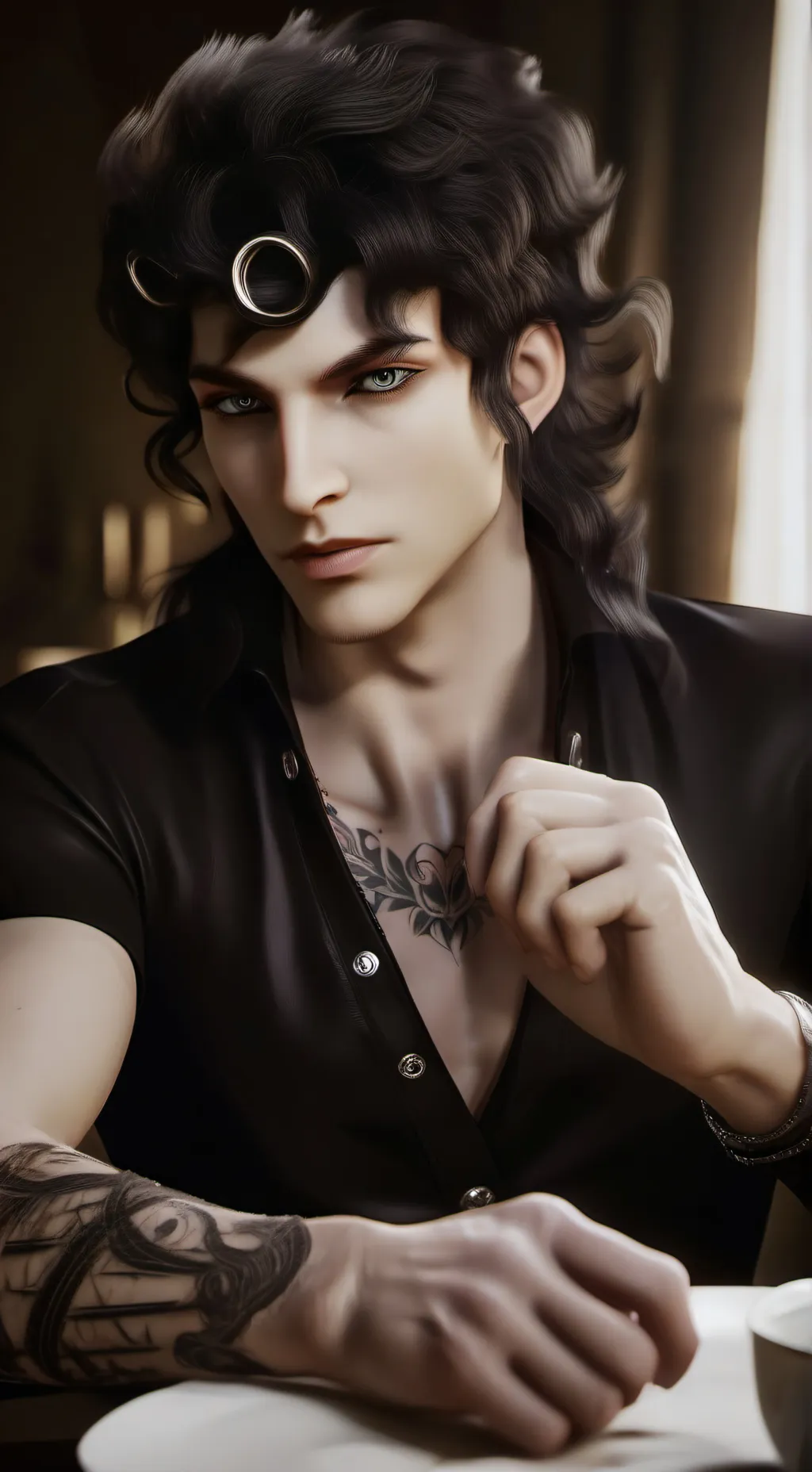 ai character: Christopher  background