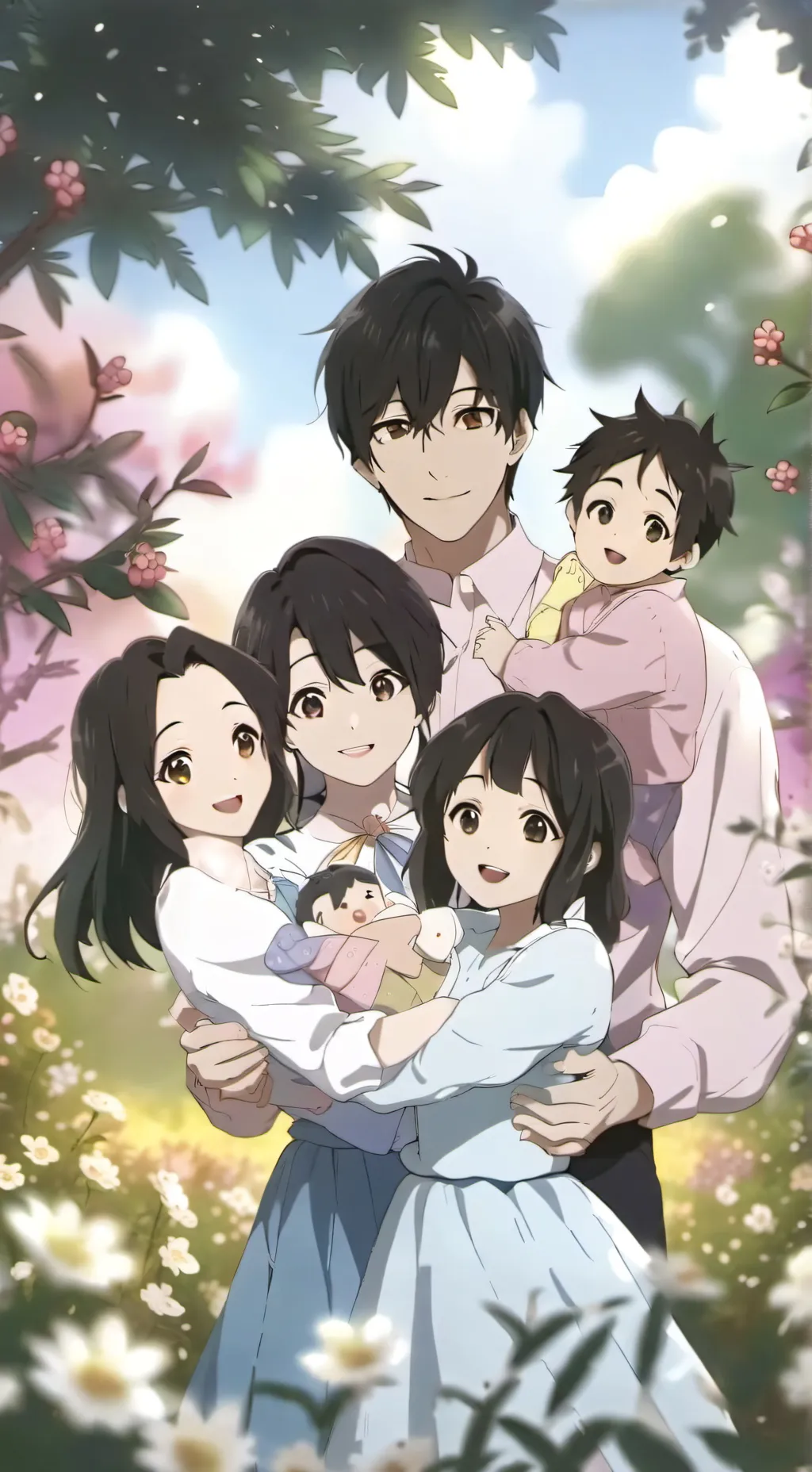 ai character: Human family  background