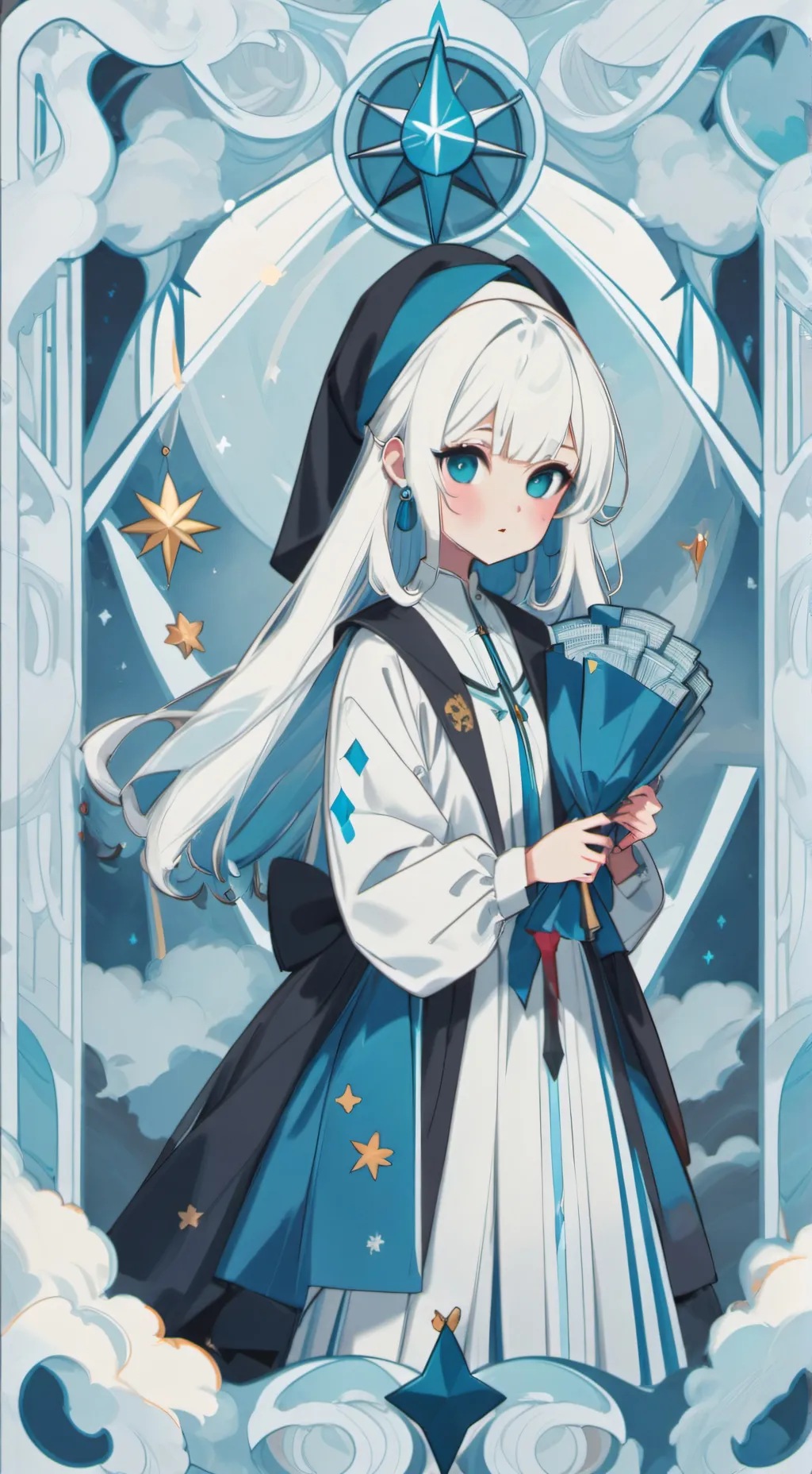 ai character: Moon background