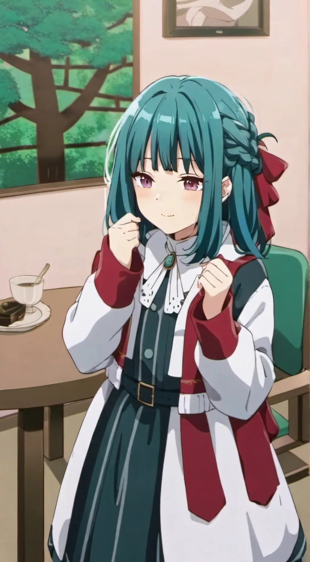 ai character: dama de compania background