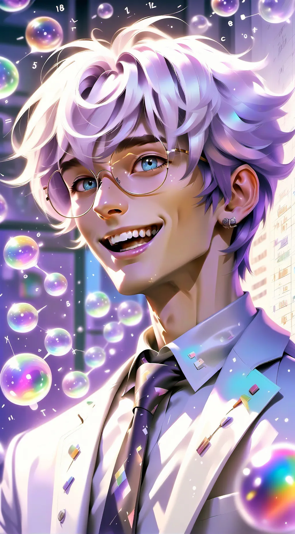 ai character: Prof. Meme-lord background