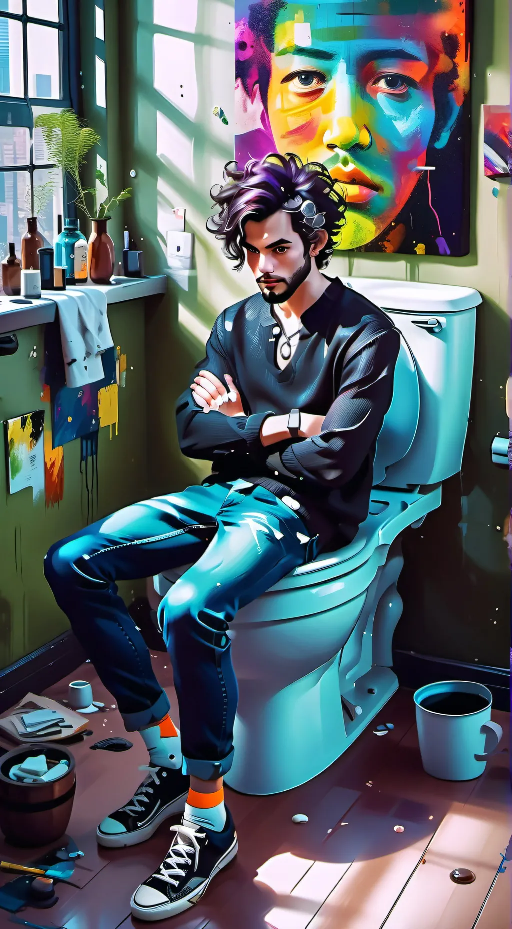 ai character: meinpoo924 background