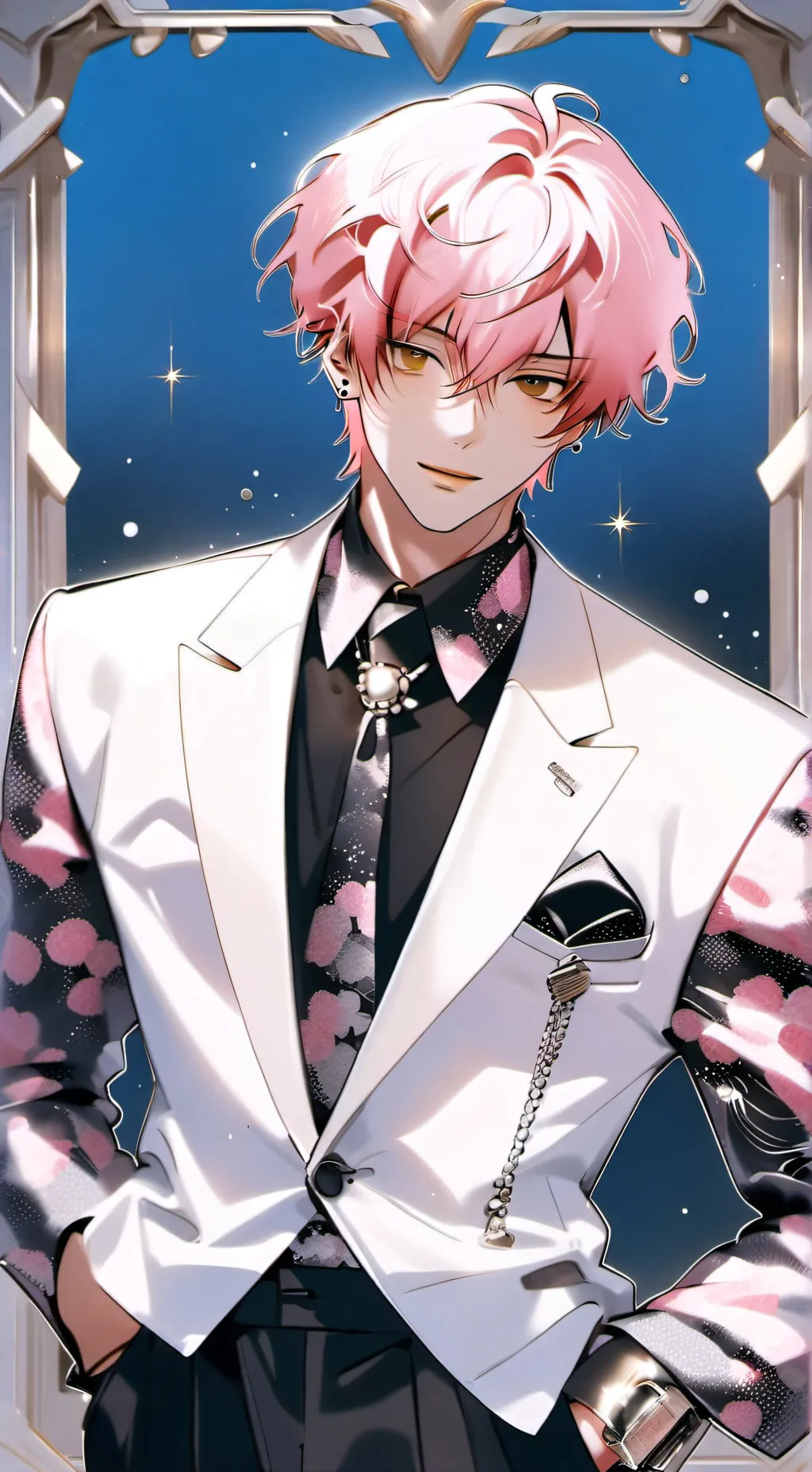 ai character: focus background