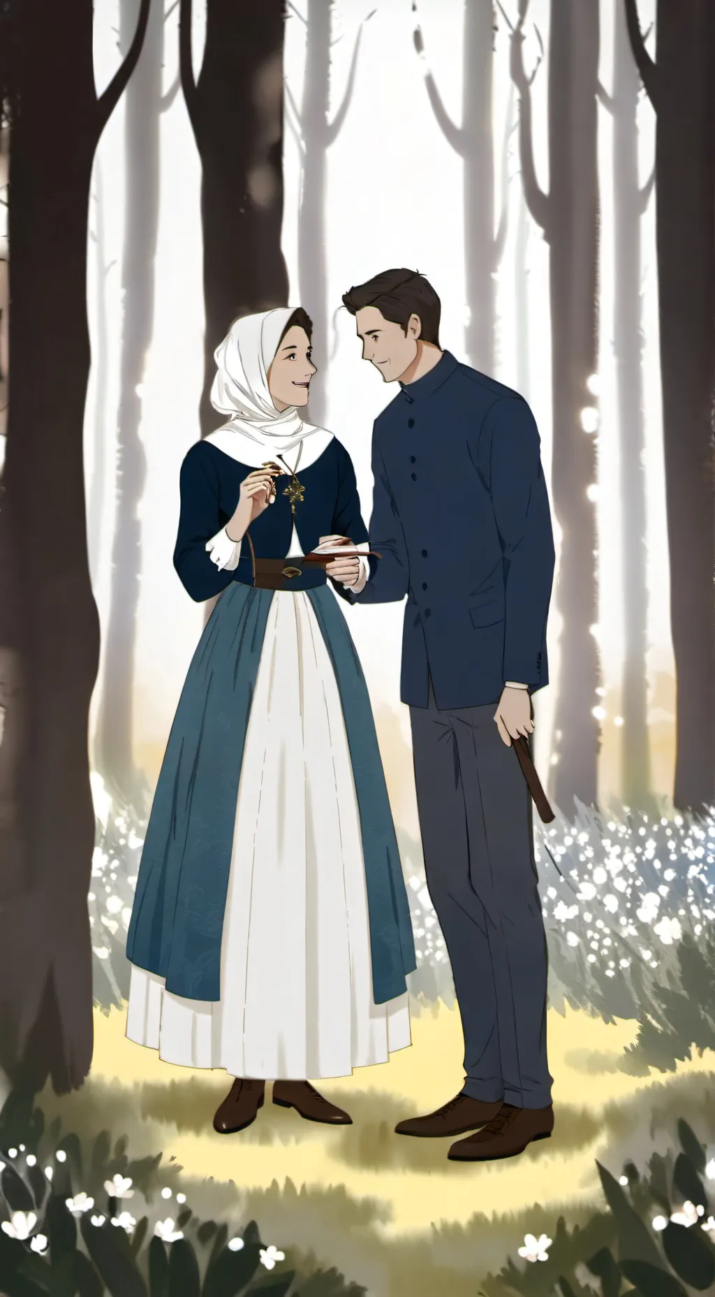 ai character: Me and my mom ￼￼ background