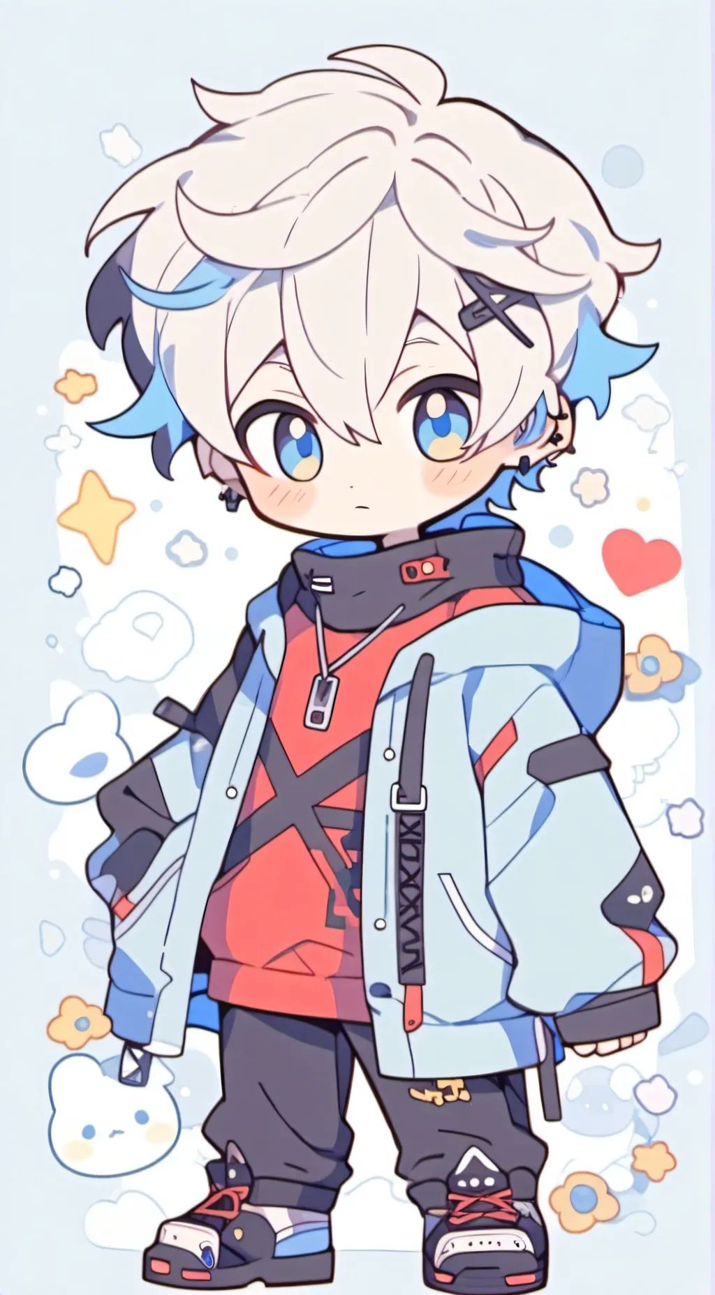 ai character: shoto todoroki background