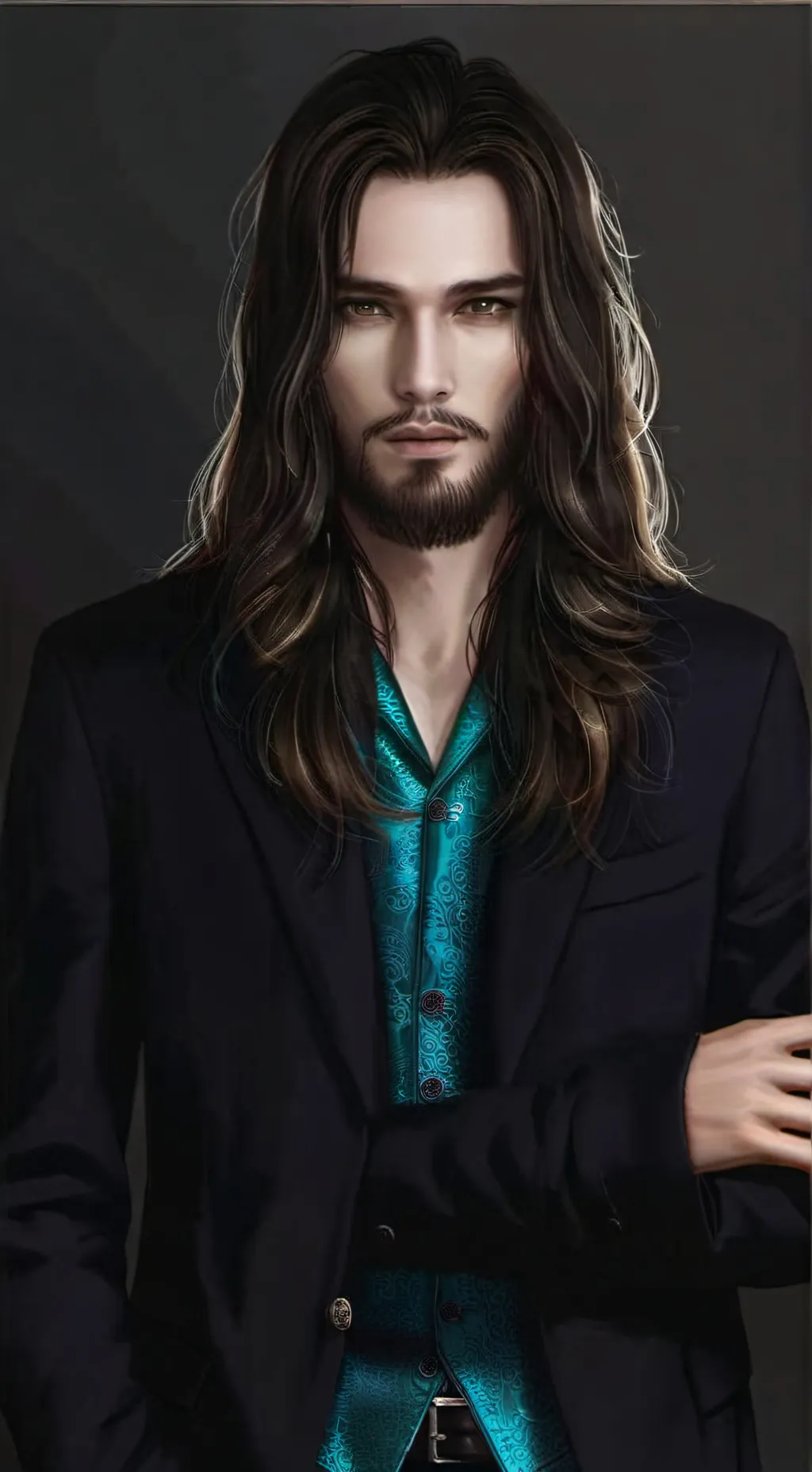 ai character: Evan shade background