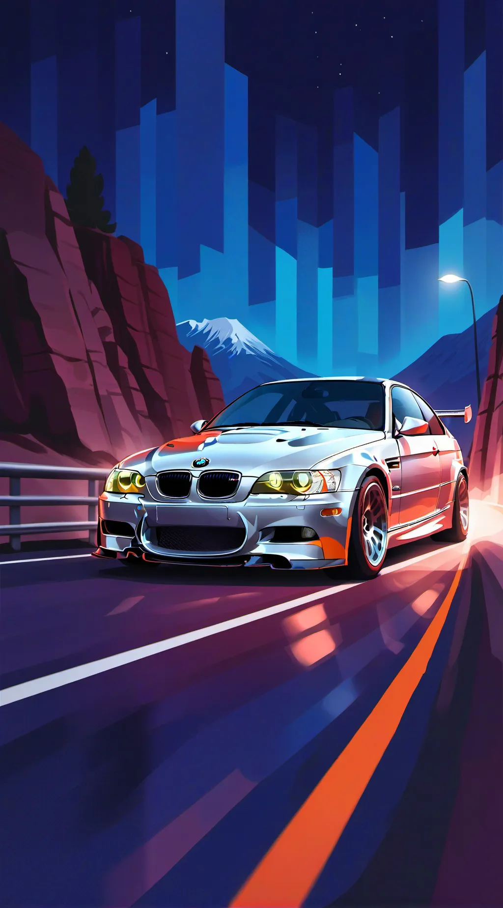 ai character: NFS REDLINE background