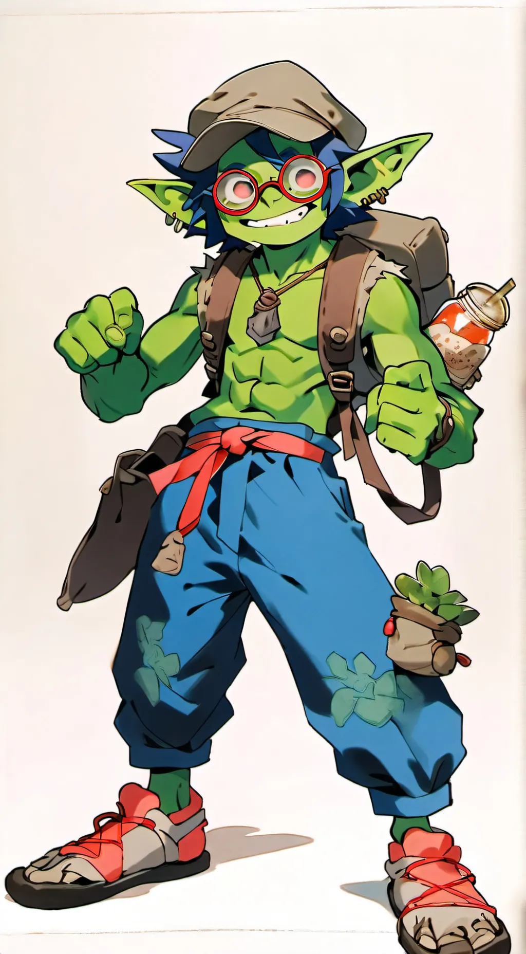 ai character: Shoebill(air boy) background