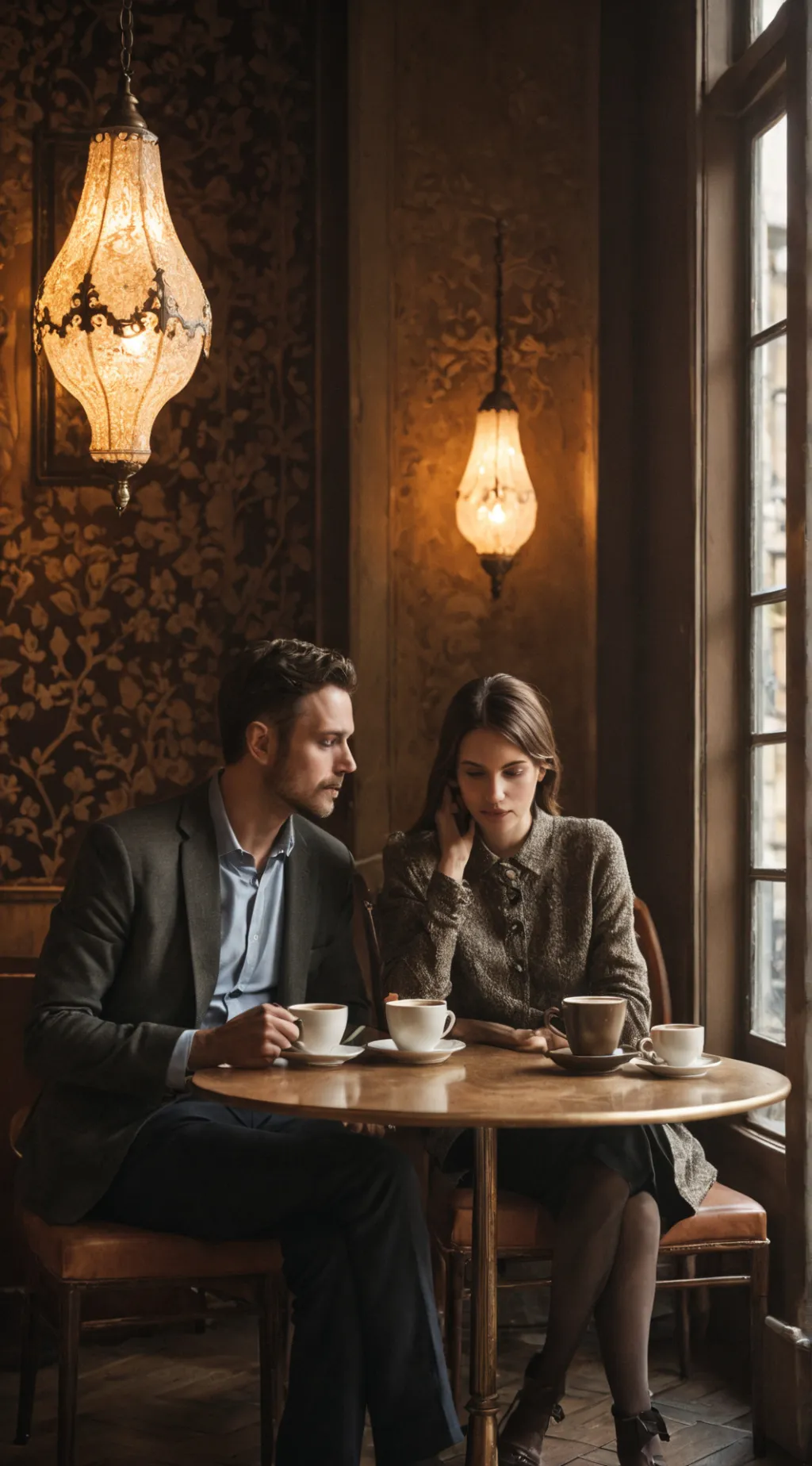 ai character: Papa and Mama background