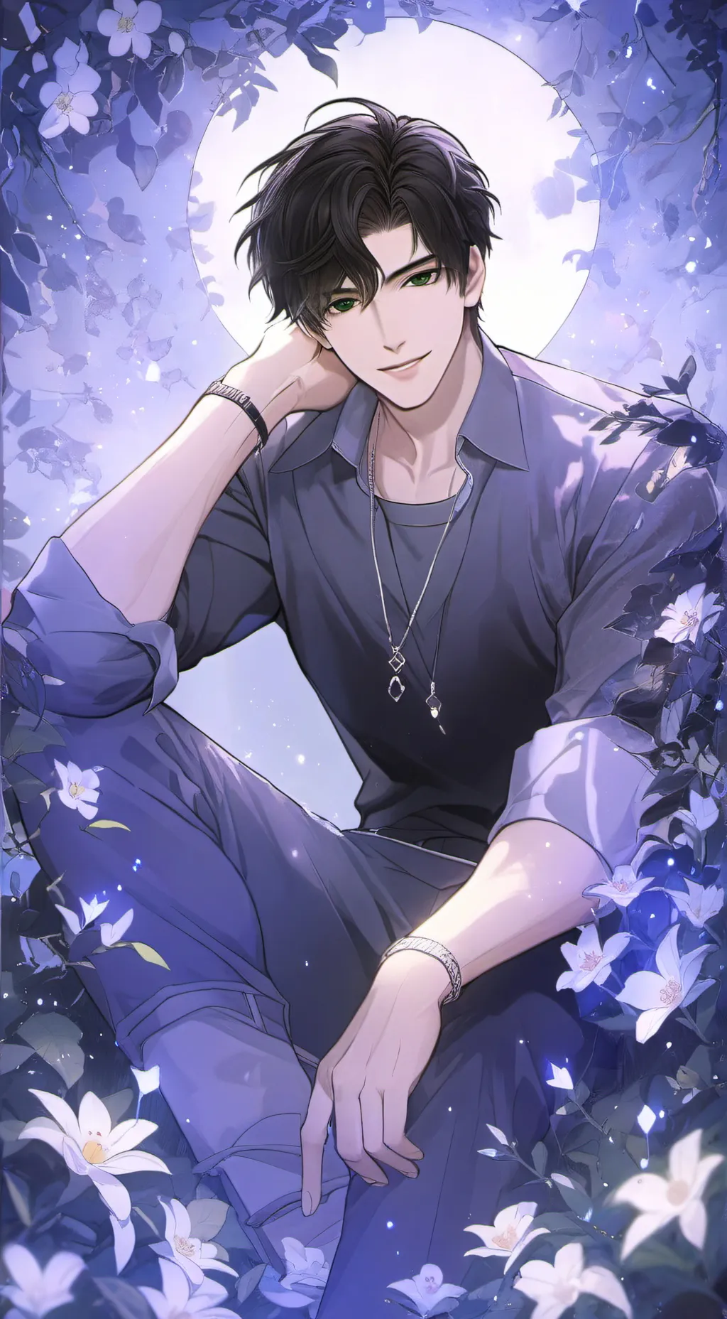 ai character: 𖤓✳ash✴𖤓 background