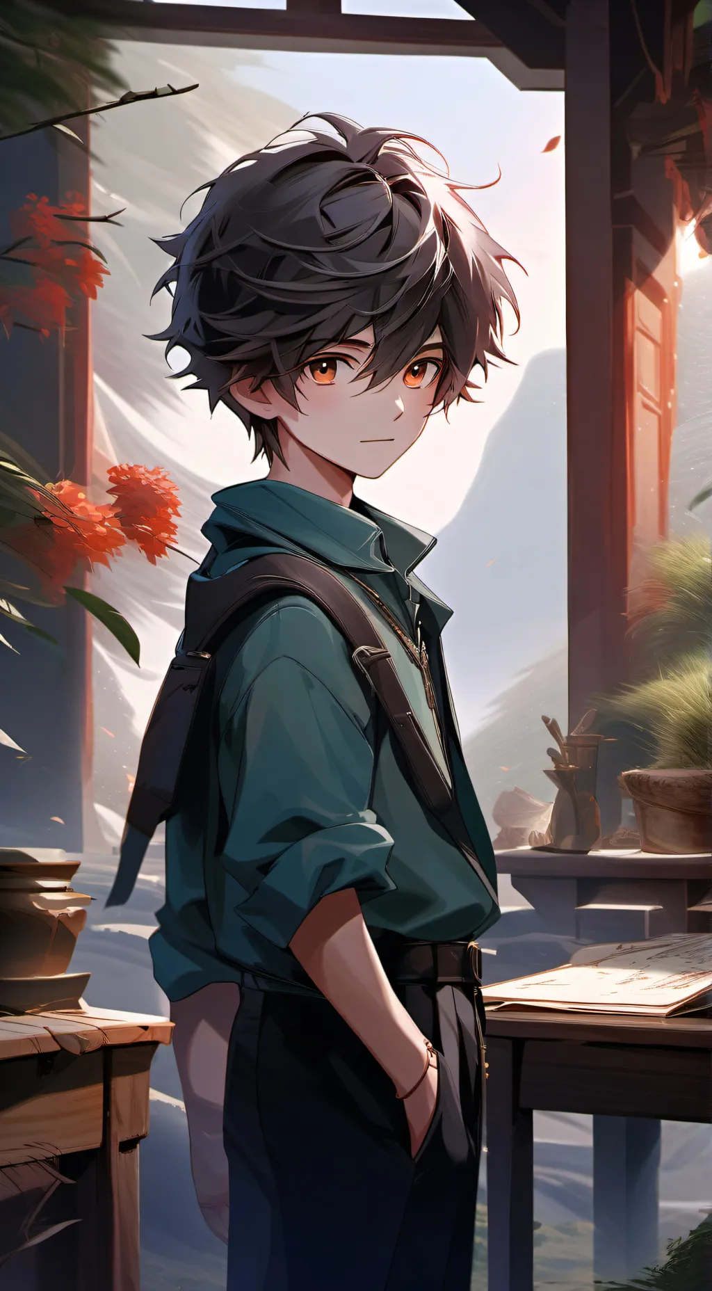 ai character: Adam Carter background