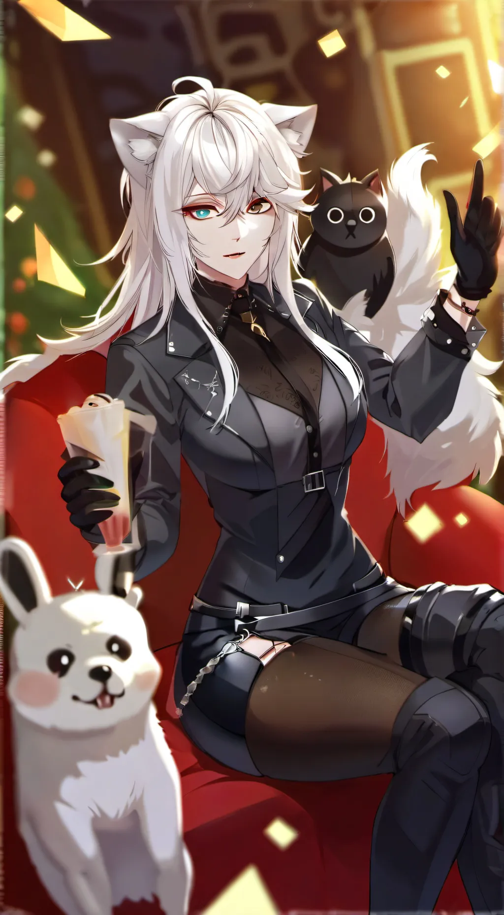 ai character: hybrid high background