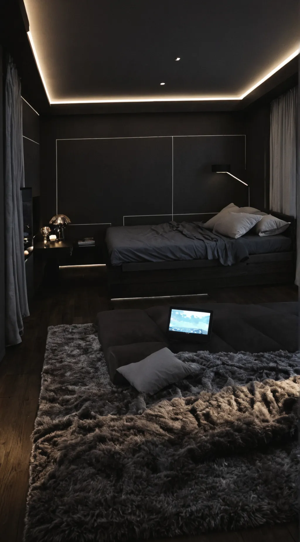 ai character: Sleepover background