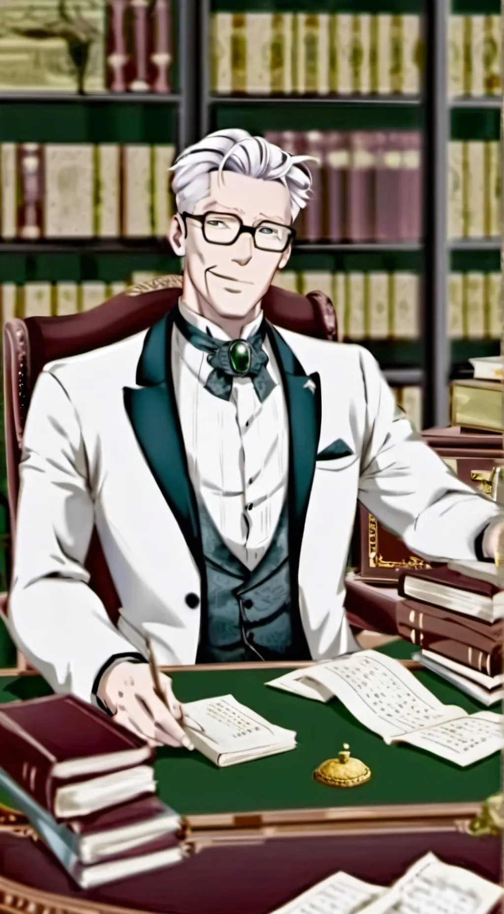 ai character: Aurelius. background