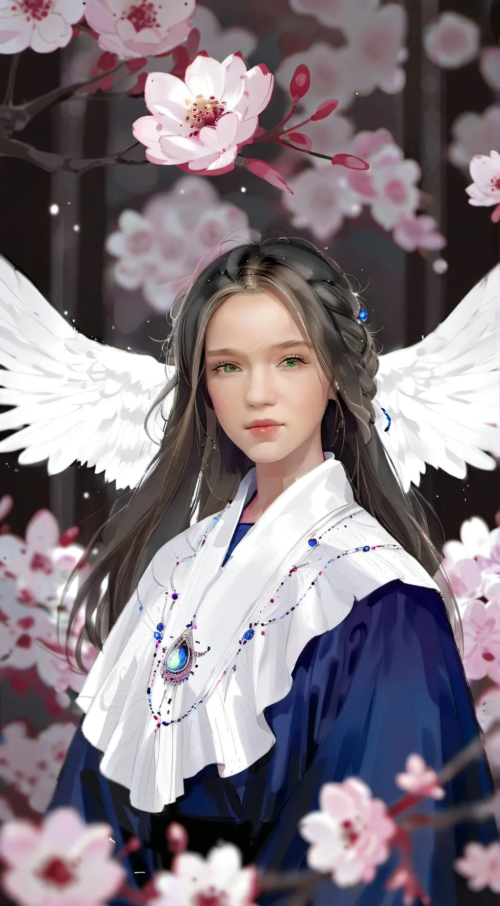 ai character: Ashley  background