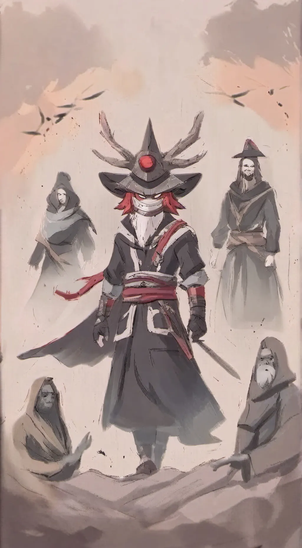 ai character: Crk&forsaken background