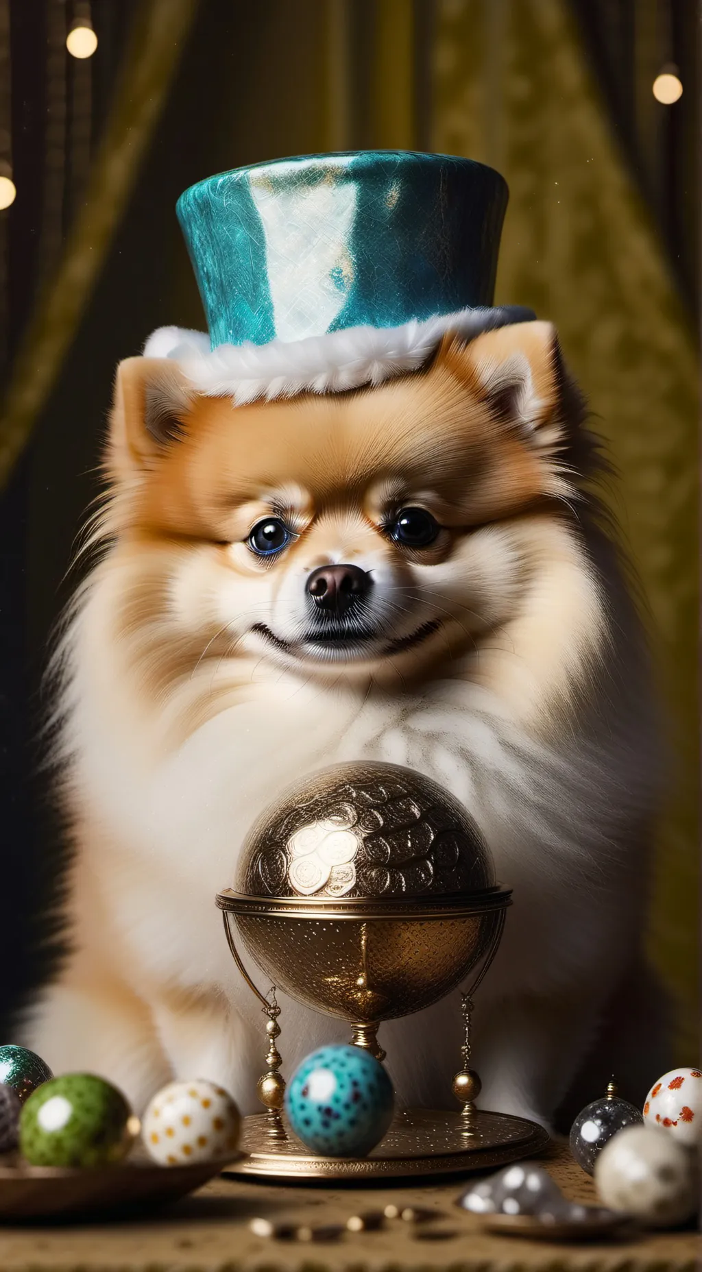 ai character: Bubble background