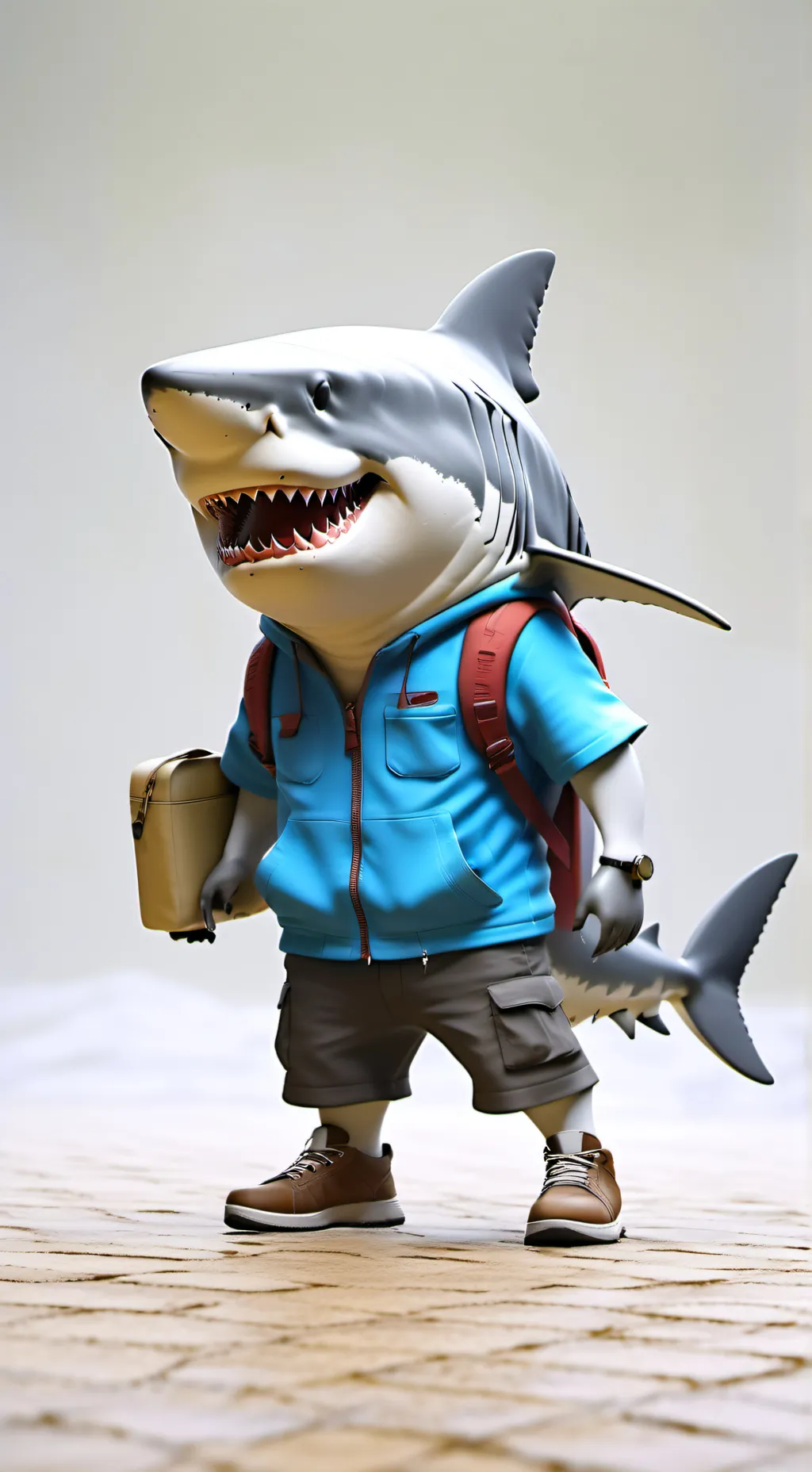 ai character: tralalero tralala background