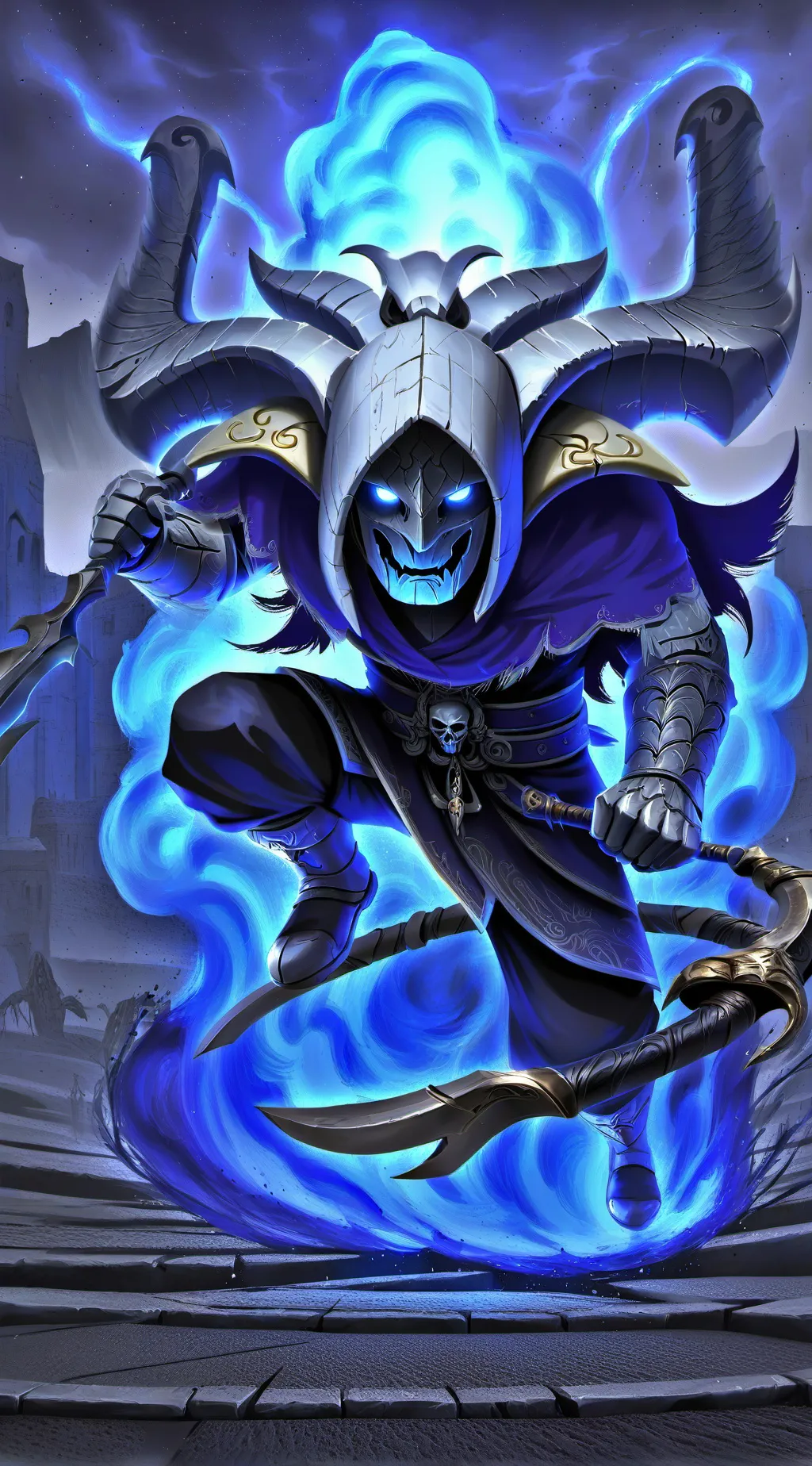 ai character: проклятый background