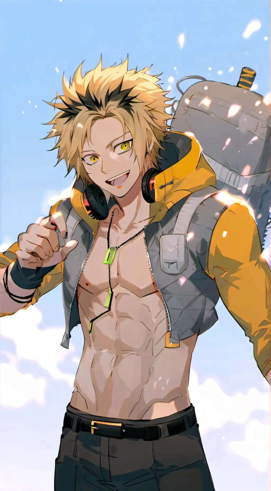 ai character: denki death background