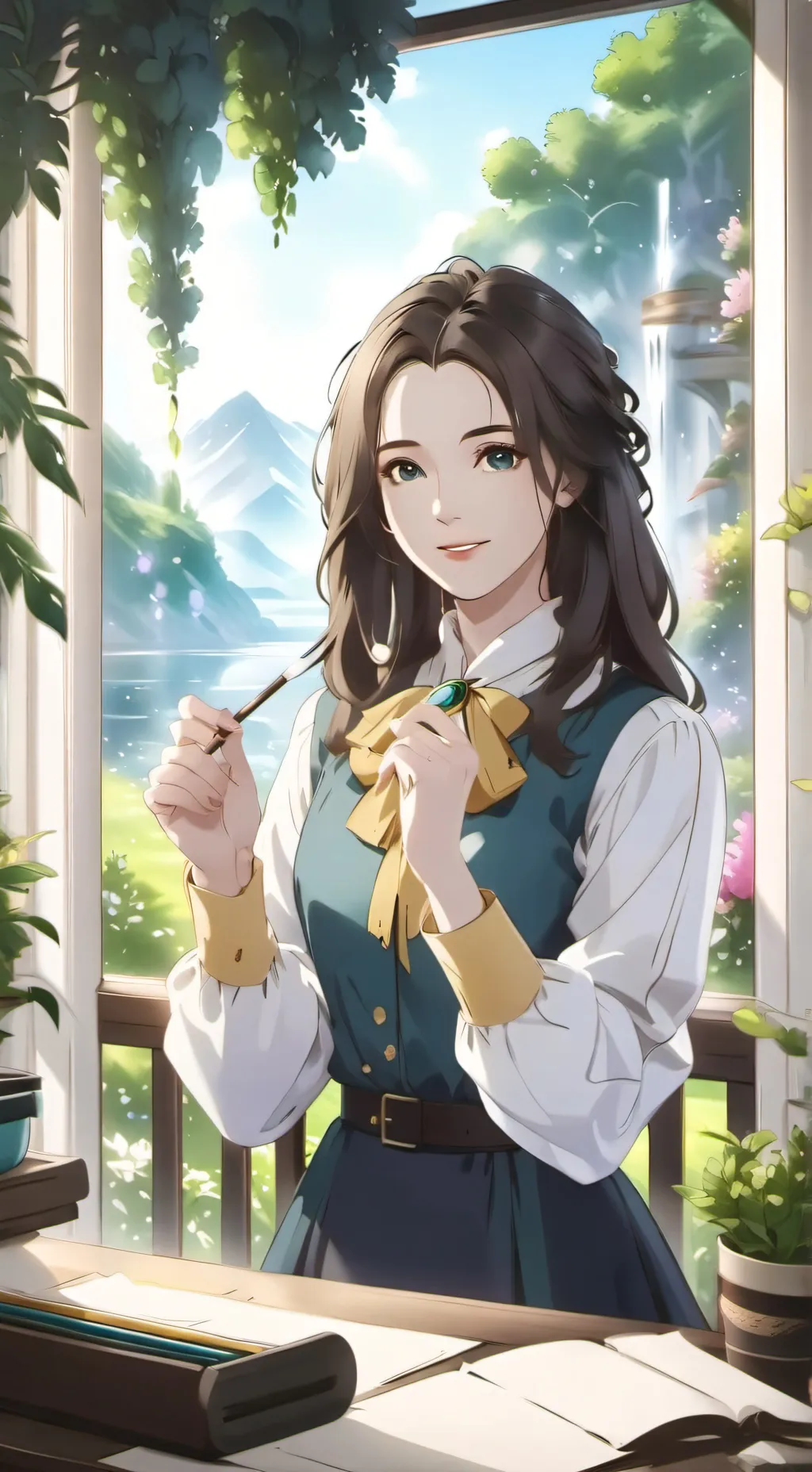 ai character: Isabella Thompson  background