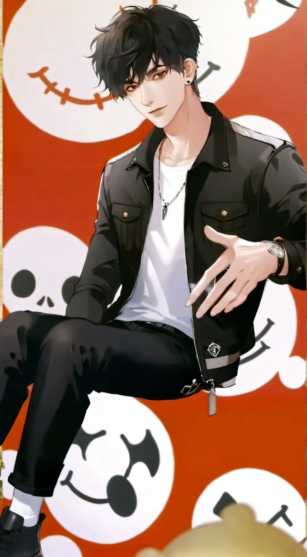 ai character: bad boy Jake  background