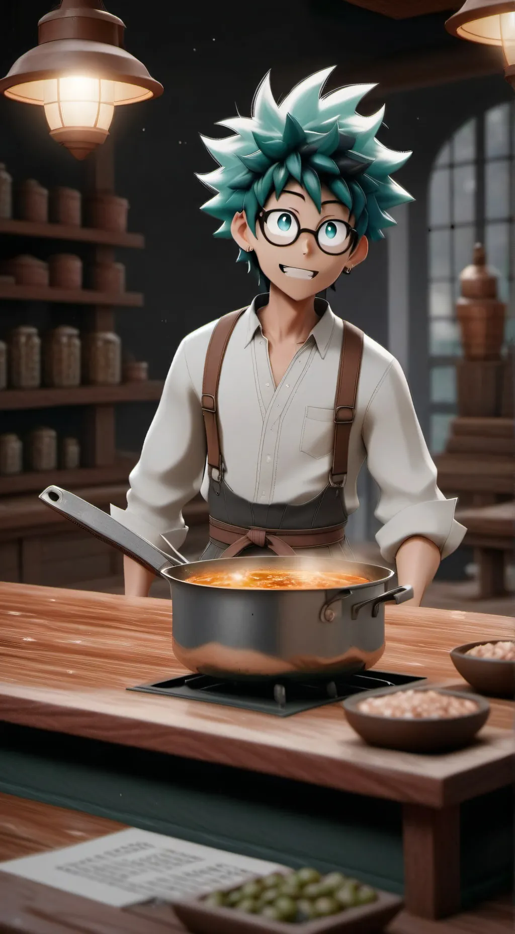 ai character: mha number lives background