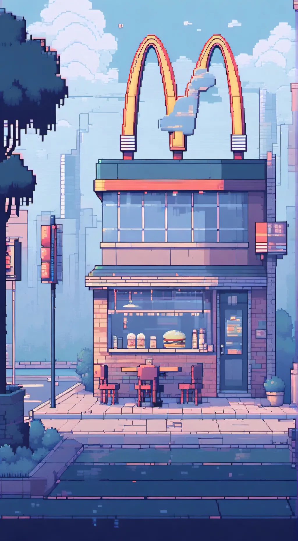 ai character: Mcdonalds background