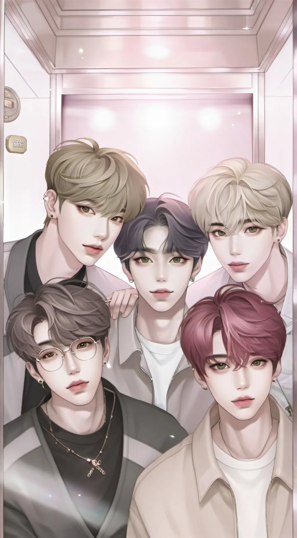 ai character: 5 Boyzz background