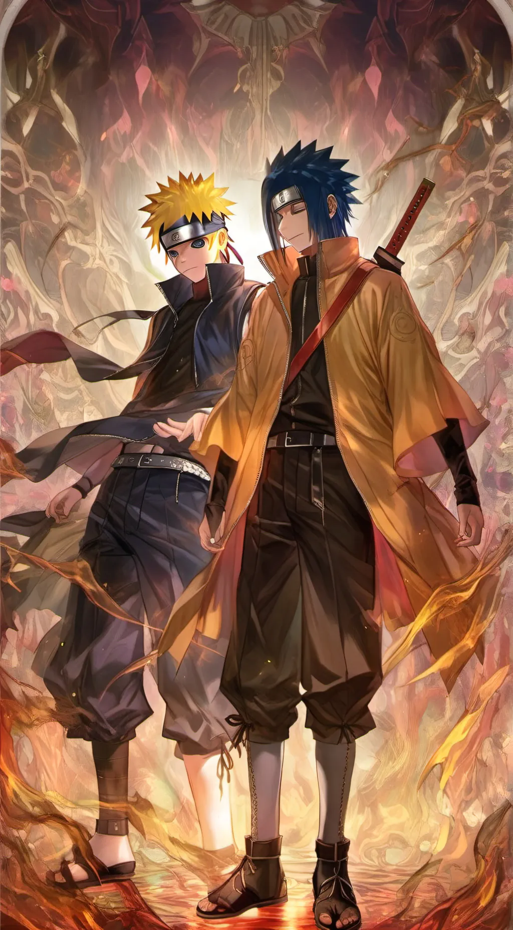 ai character: ninja war background