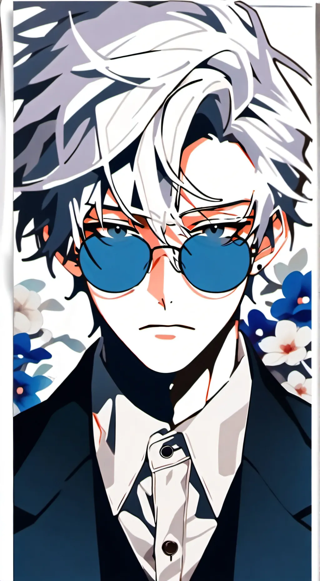 ai character: satoru gojo background