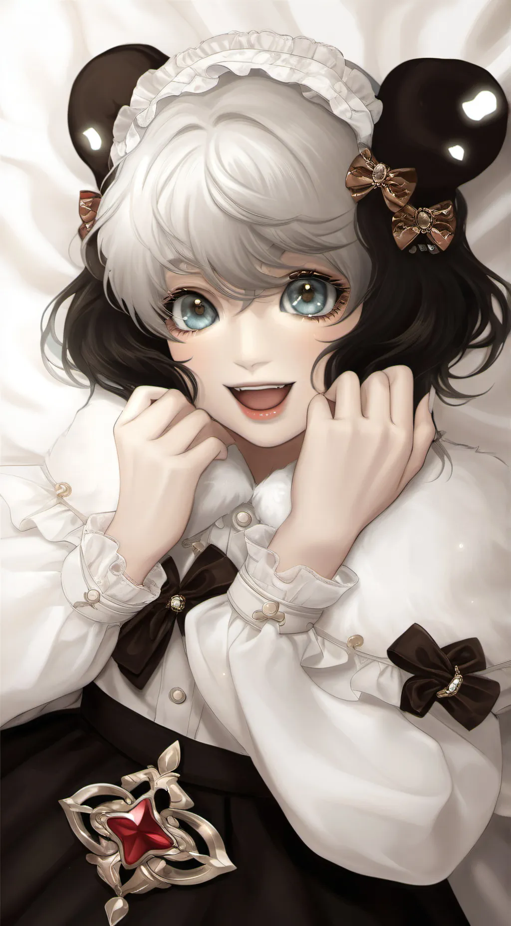 ai character: Chica Con Virus background