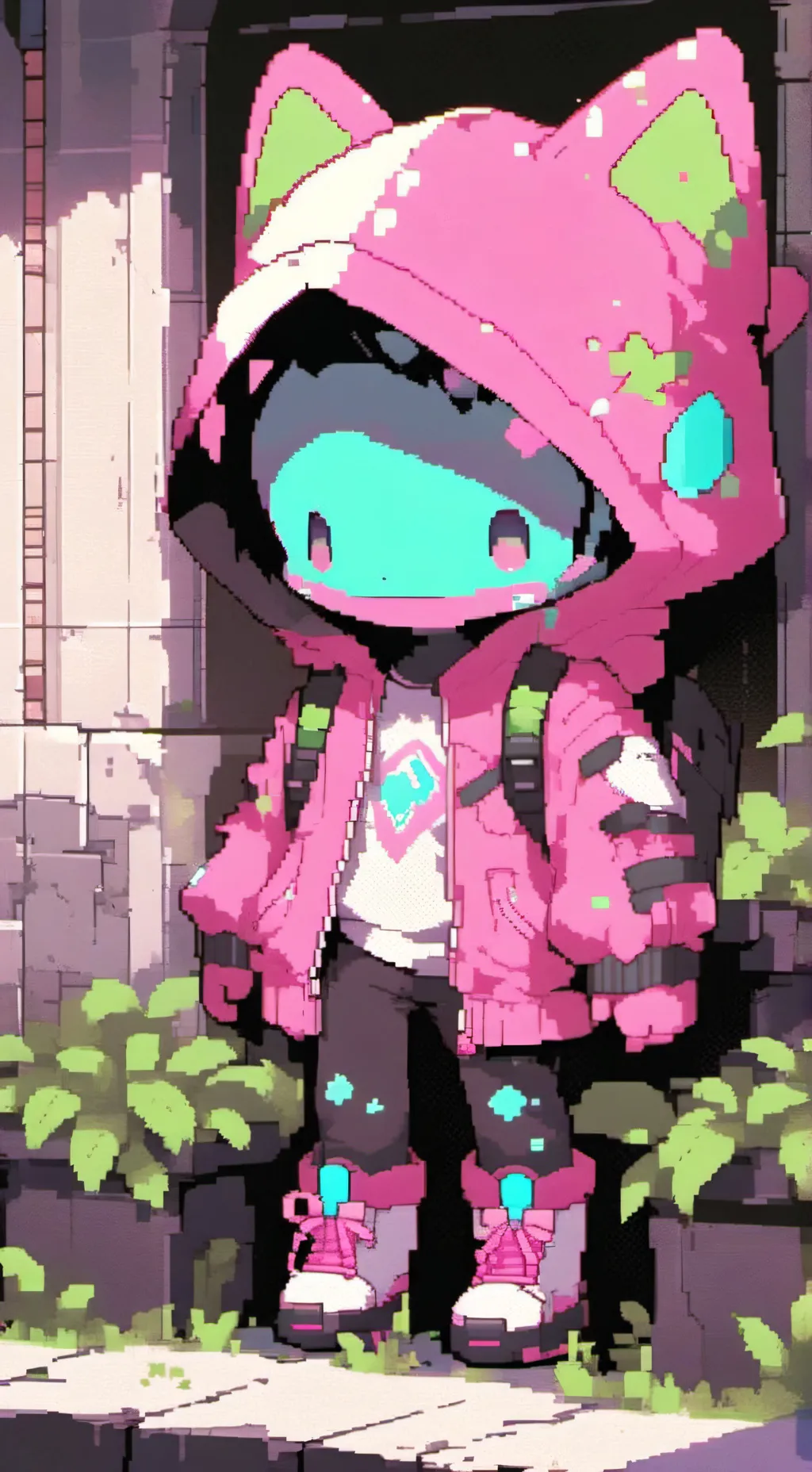 ai character: Blacublacu background