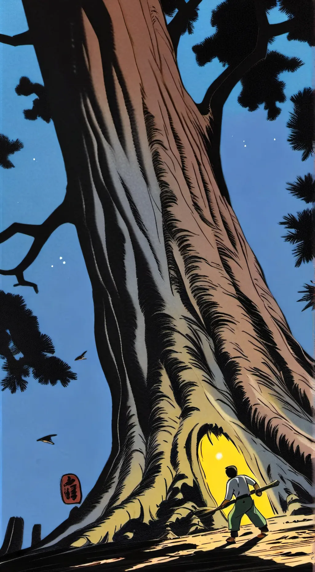 ai character: TUNG TUNG SAHUR background