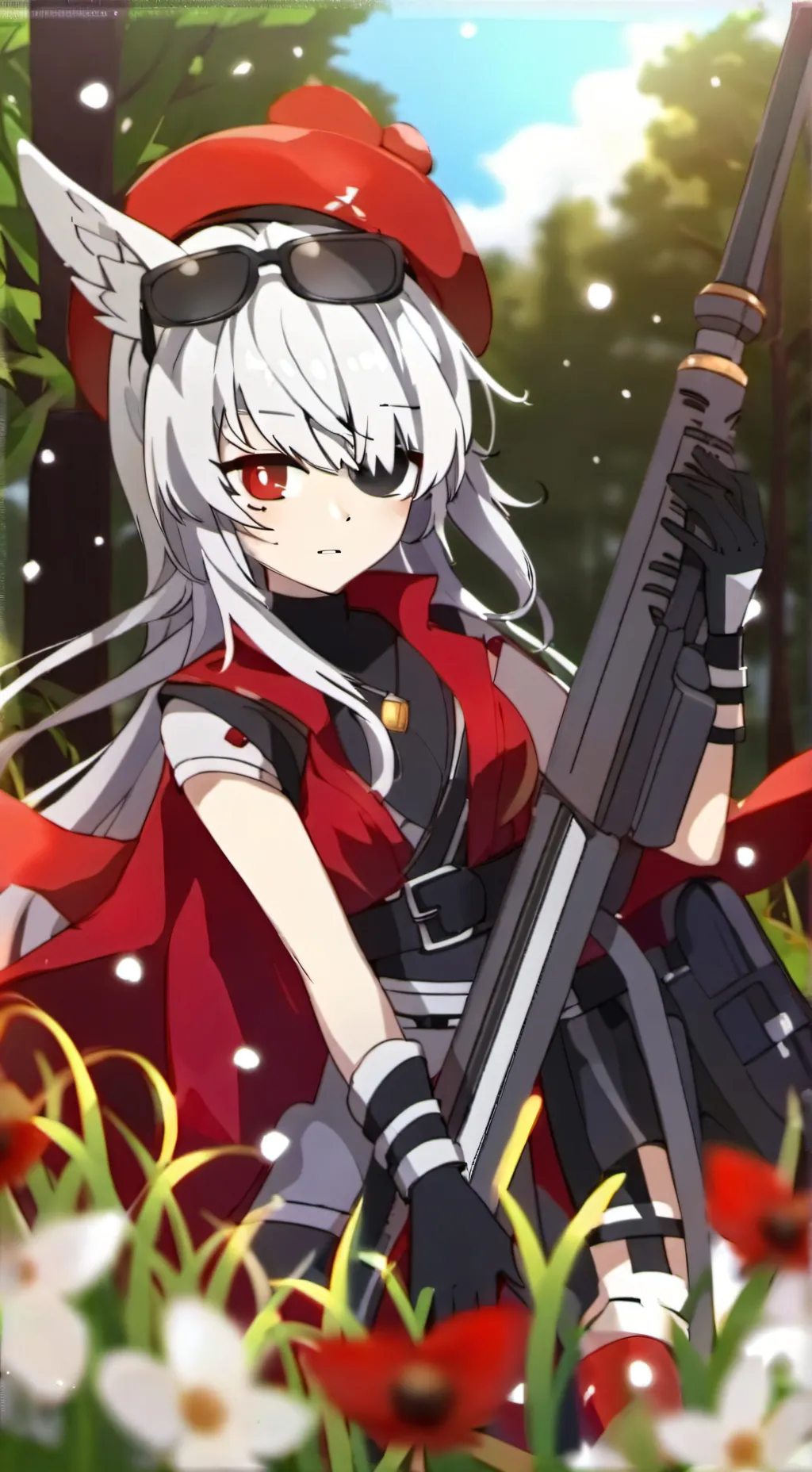 ai character: anime please 1M background