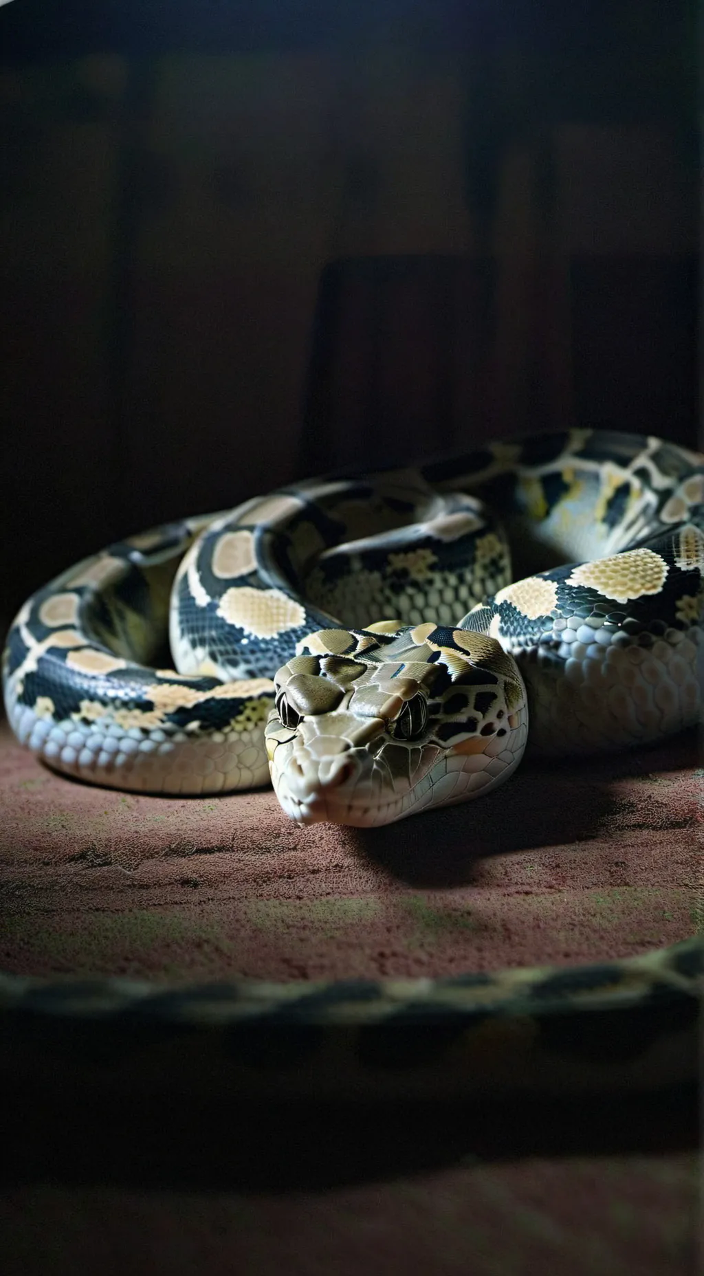 ai character: Burmese python  background